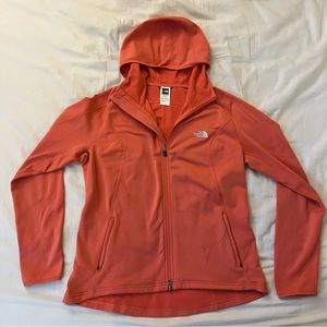 Salmon North Face full zip jacket